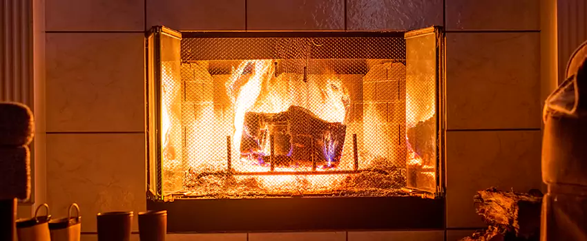 Mendota Hearth Landscape Fireplace Installation in Greeneville, Tennessee